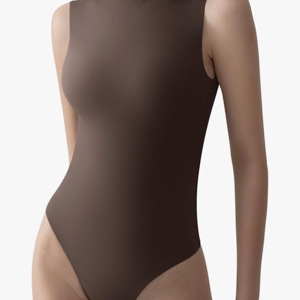 Elegant Brown Bodysuit